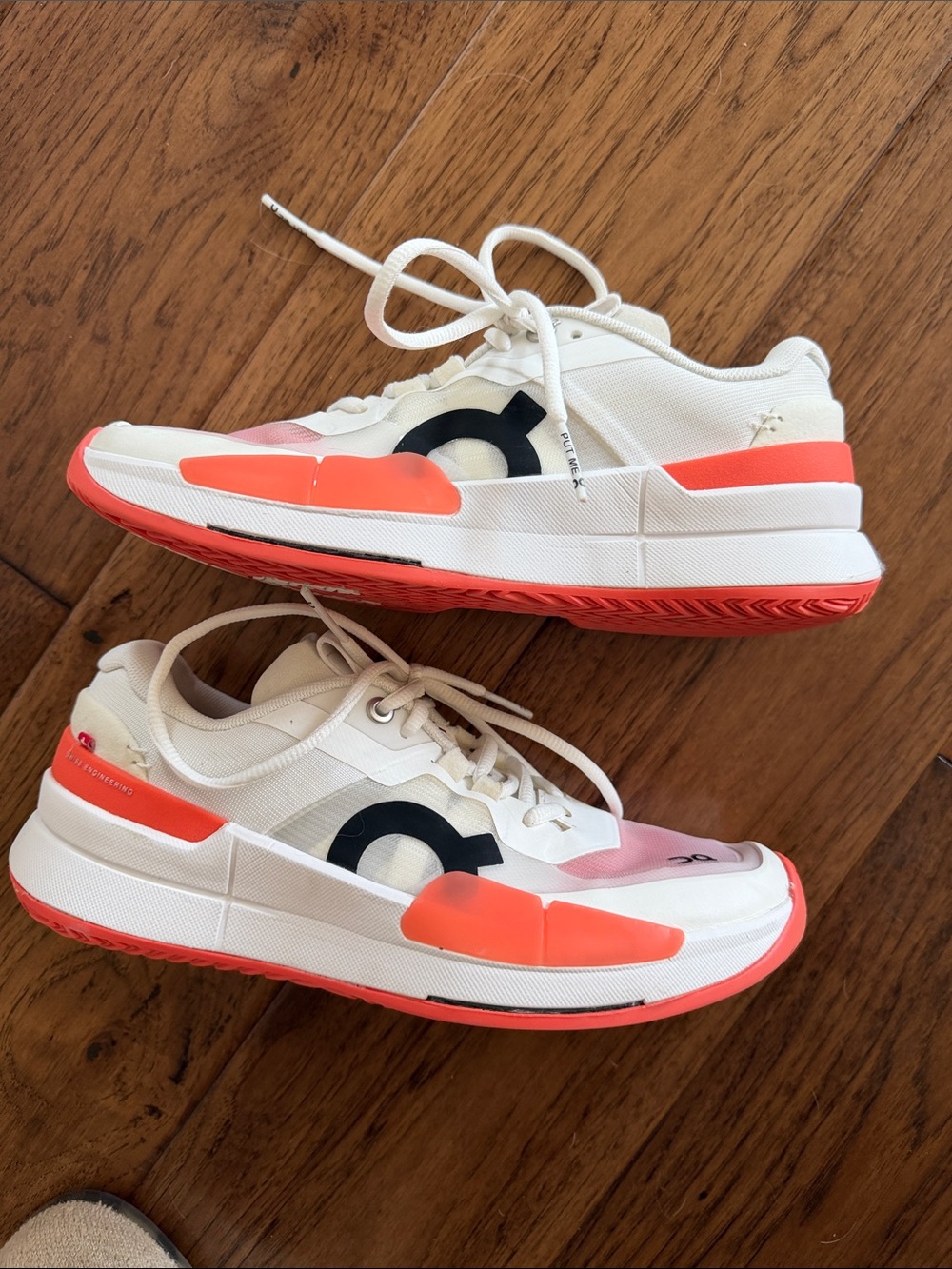 On Cloud The Roger White & Coral Tennis Court Sneakers 🎾 6.5 W - Picture 4 of 5